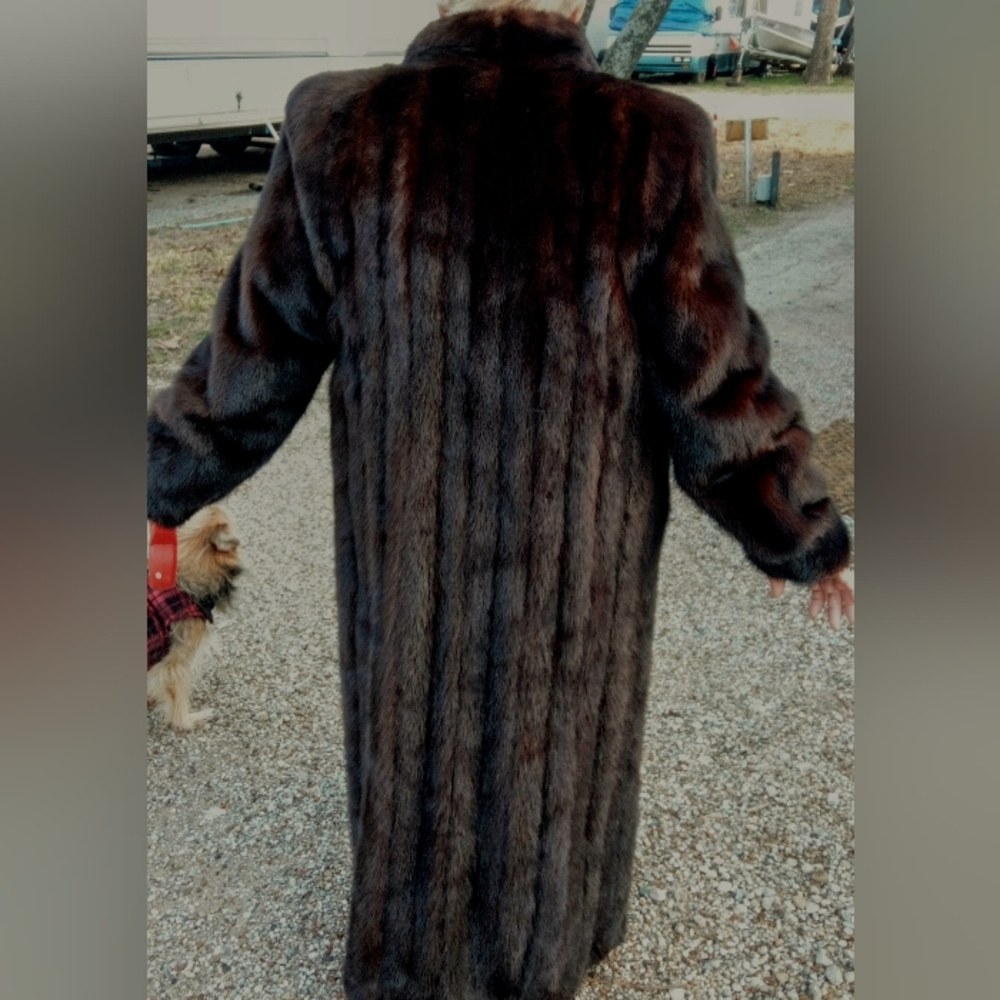 Mahogany Virgin Mink Coat